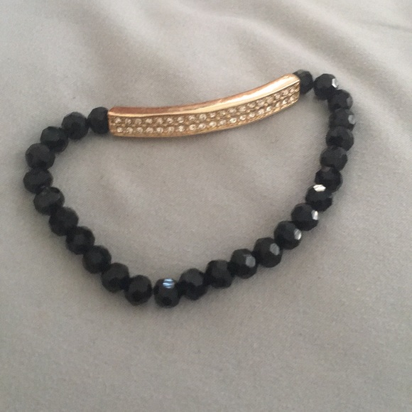 Bracelet black and gold - Picture 1 of 3